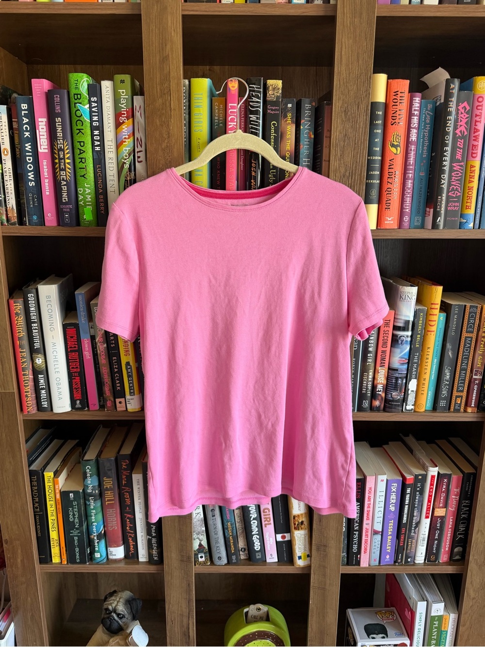 Talbots Bright Pink Crewneck Tee